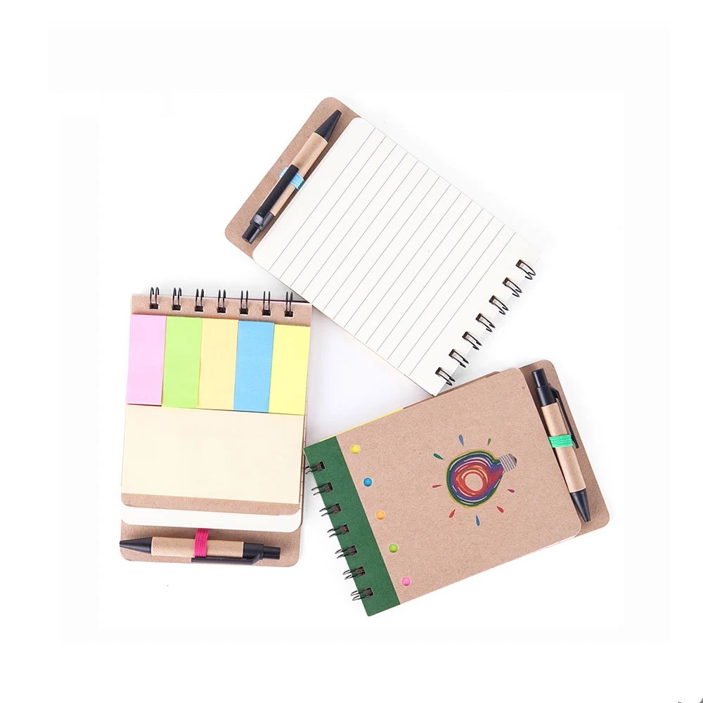 GF Factory Wholesale Kraft Paper Mini Custom Printed Cute Memo Sticky Notes for School Office Suppliers
