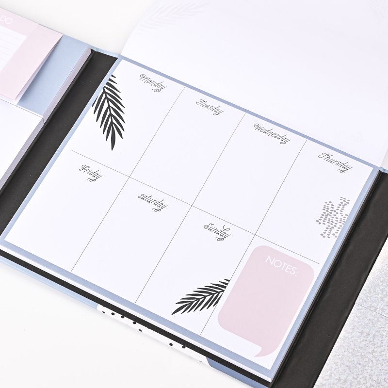 Hot Selling Gift Set Custom Sticky Notes Memo Message Book Weekly Organizer Weekly Planner To Do List