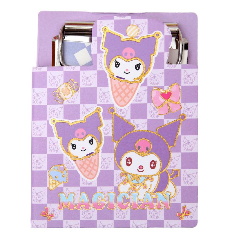 DHF861 New arrival cartoon mini note board clip anime small portable paper clip with memo pads wholesale