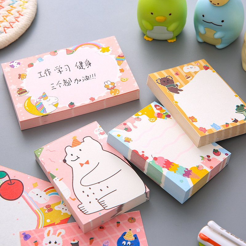 Cute 3x3 Everyday Sticky Notes Memo Pads Convenient Size for Everyday Use Sticky Notes