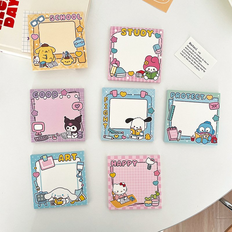 Cute 3x3 Everyday Sticky Notes Memo Pads Convenient Size for Everyday Use Sticky Notes