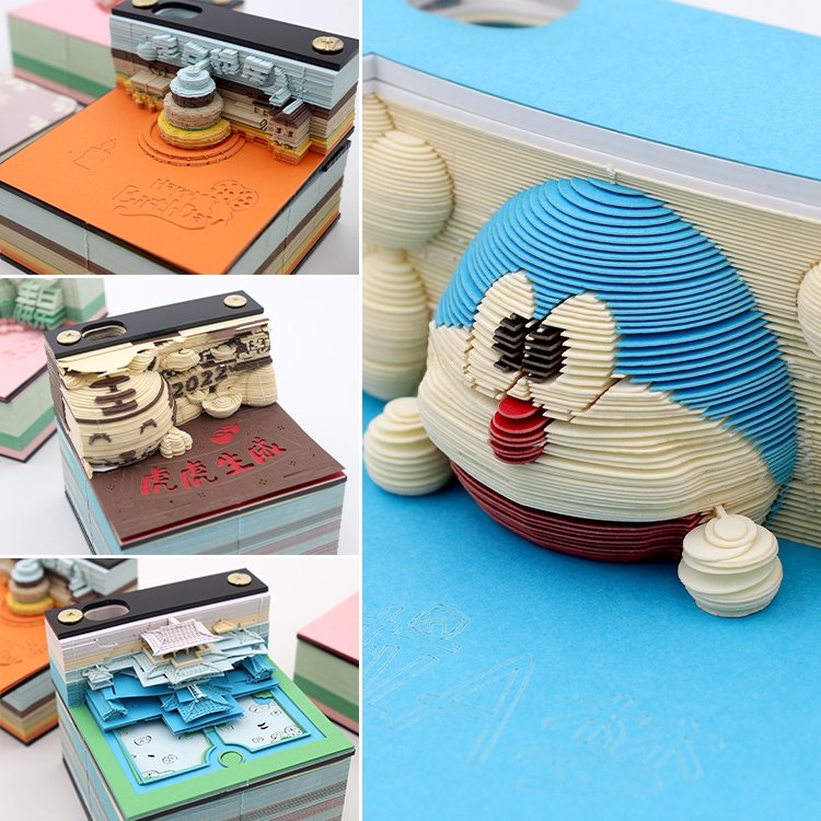 3D Art Memo Pad Roses And Lovers Waterproof Interesting Office Toy Decoration Block Sticky Made In China Superior Quality
