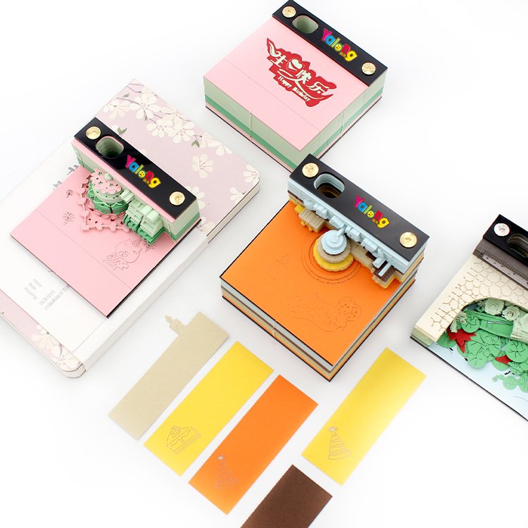 3D Art Memo Pad Roses And Lovers Waterproof Interesting Office Toy Decoration Block Sticky Made In China Superior Quality