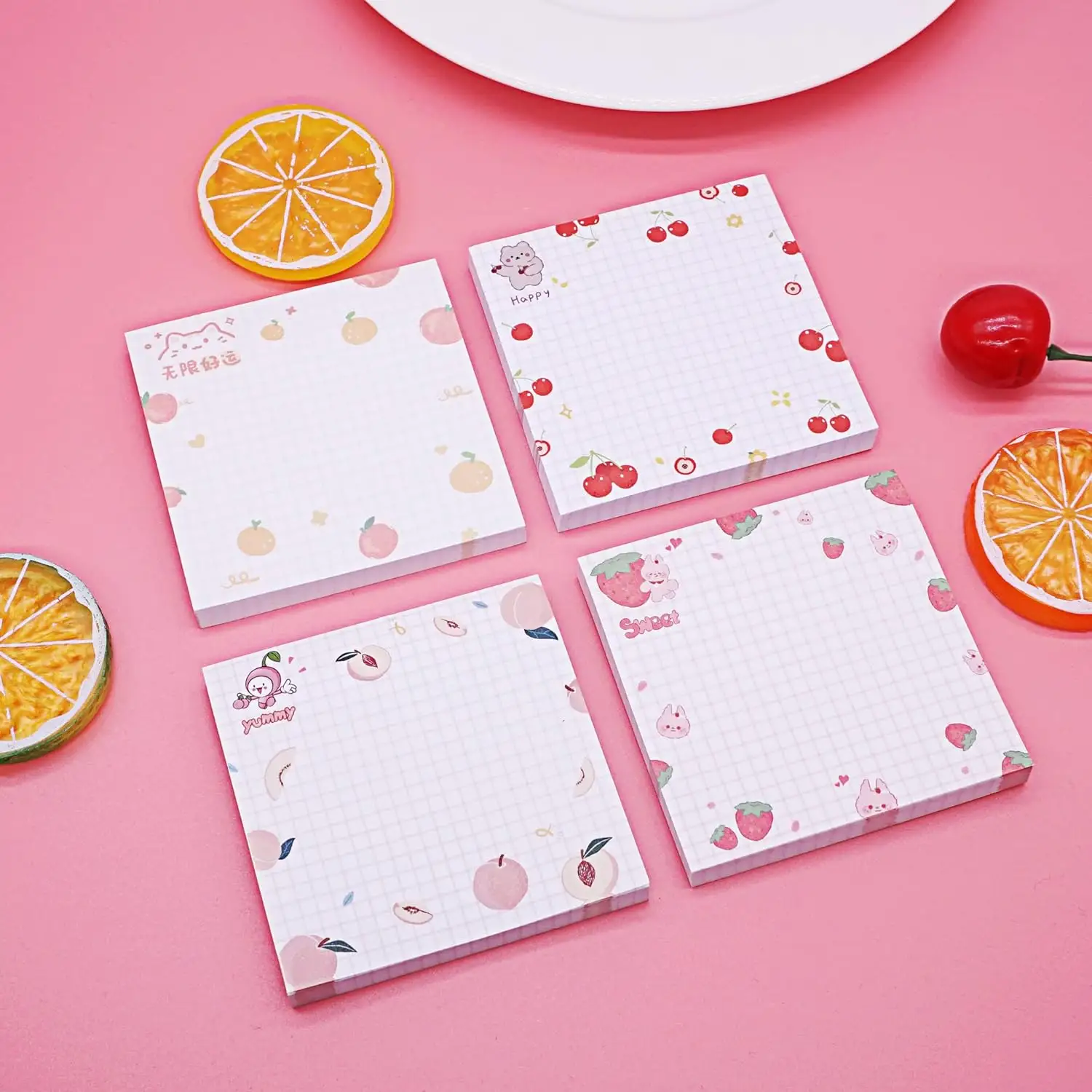 Stationery School Supplies Wholesale Cute Memo Pads Custom Kawaii Sticky Notes