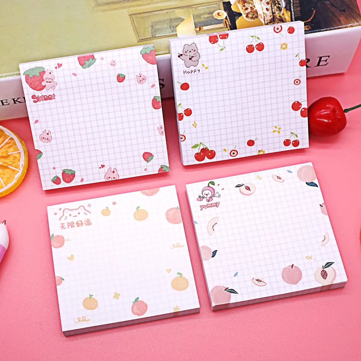 Stationery School Supplies Wholesale Cute Memo Pads Custom Kawaii Sticky Notes
