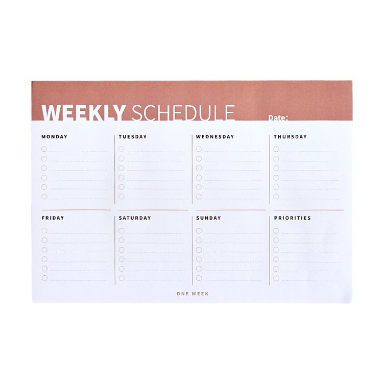 LABON Tear Off Weekly Planner Monthly Planner To-Do List Daily Notes Memo Pad Sticky Notes