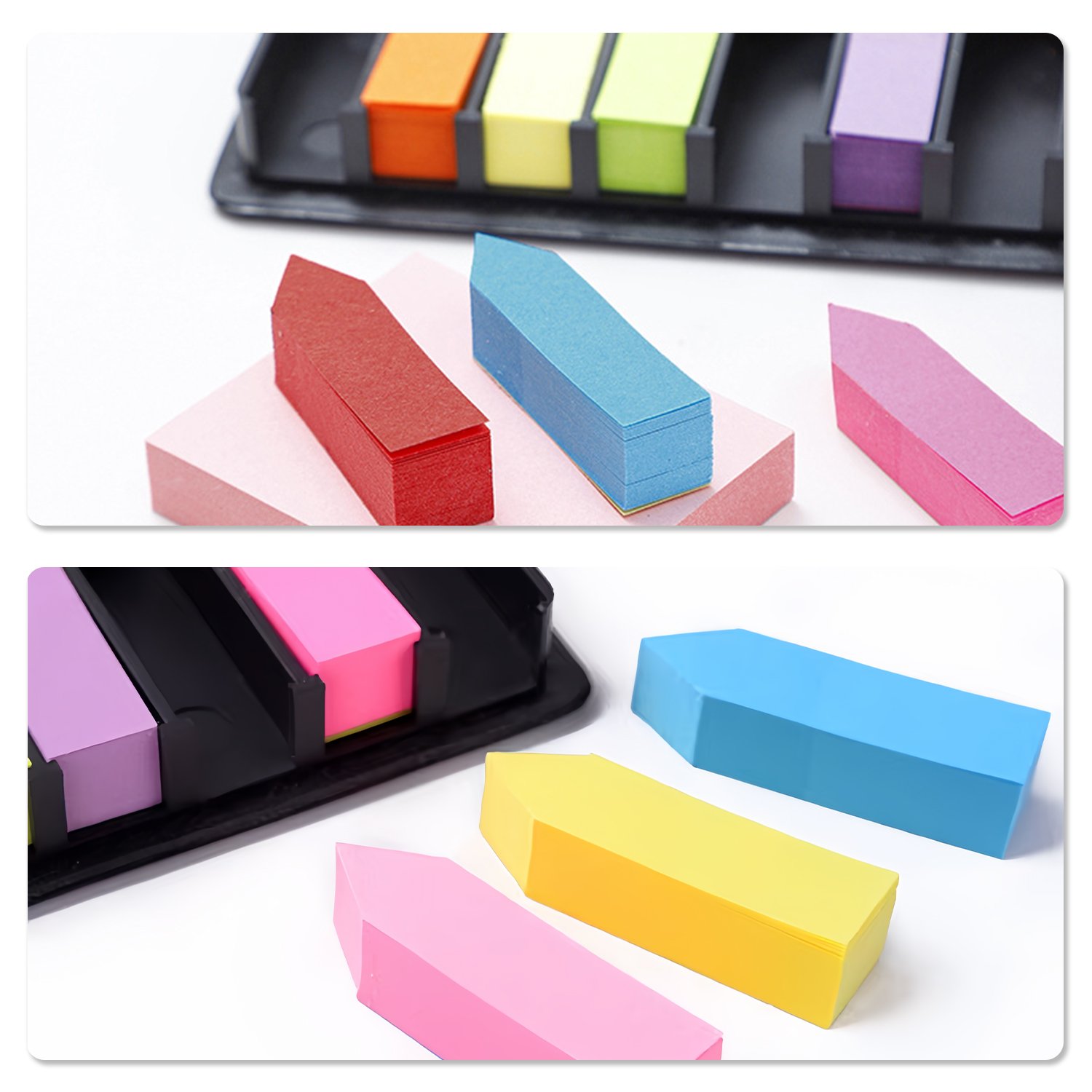 Promotional Customized Note Pad Paper Stickers index Rectangular Desktop Sticky Note Set Leather Box Memo Pad With Custom Logo