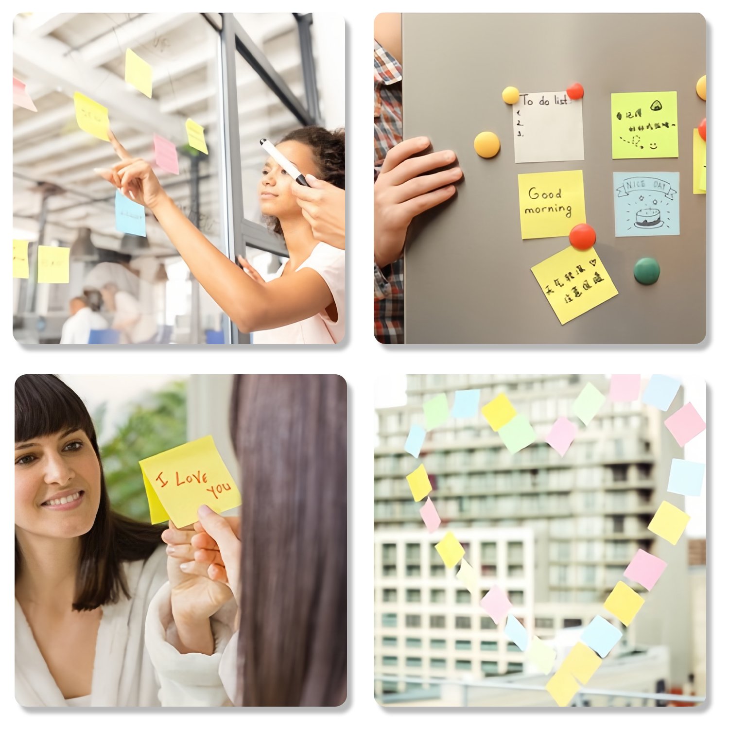 Promotional Customized Note Pad Paper Stickers index Rectangular Desktop Sticky Note Set Leather Box Memo Pad With Custom Logo