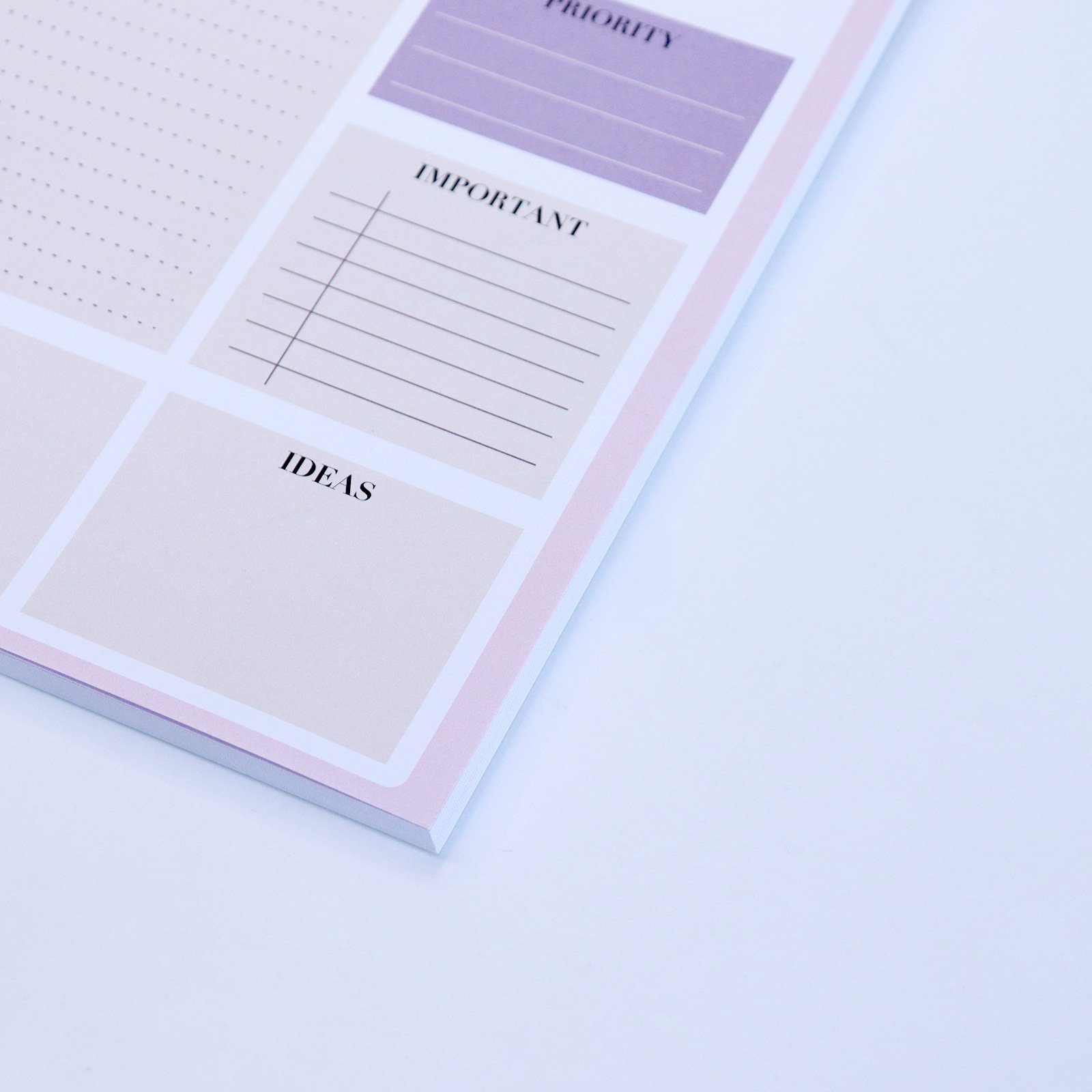Hot selling wholesale To-do list daily weekly planner rip off undated journal Pad print Notes Memo Pad