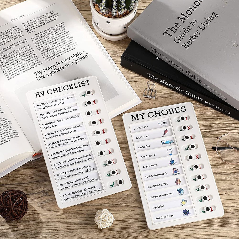 Checklist Daily Task Planning Board To Do List Pad Detachable Chores Wall Hanging Memo Plastic Board Multi Purpose Stationery