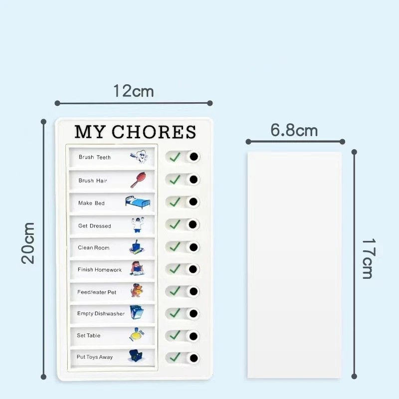 Checklist Daily Task Planning Board To Do List Pad Detachable Chores Wall Hanging Memo Plastic Board Multi Purpose Stationery