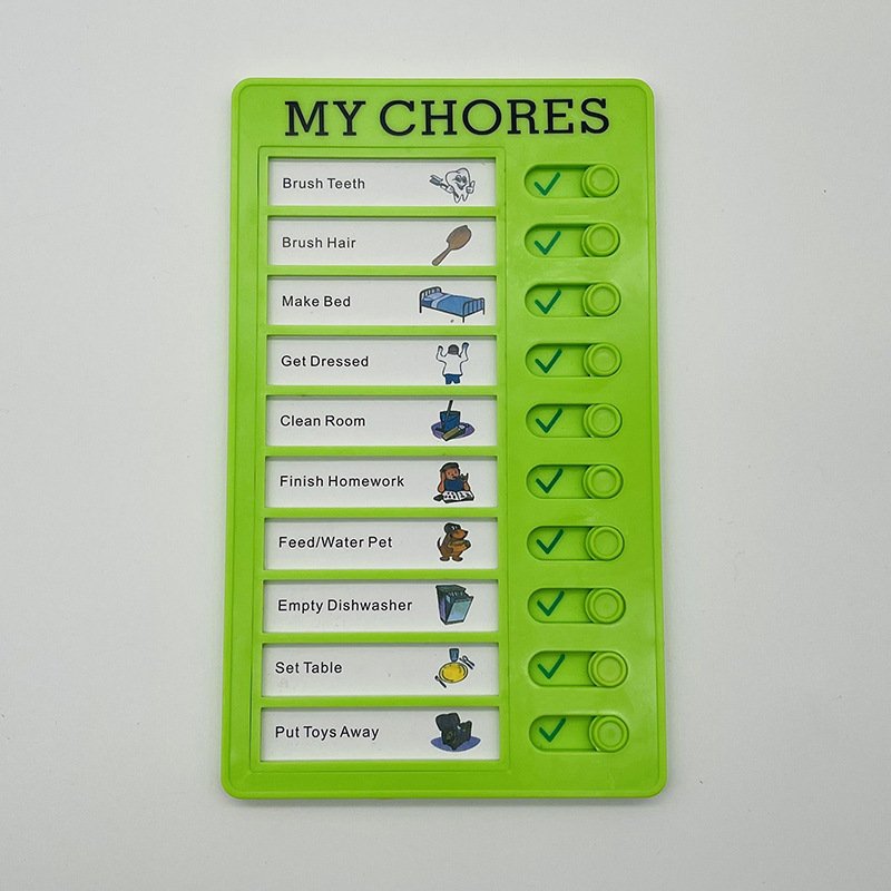 Checklist Daily Task Planning Board To Do List Pad Detachable Chores Wall Hanging Memo Plastic Board Multi Purpose Stationery
