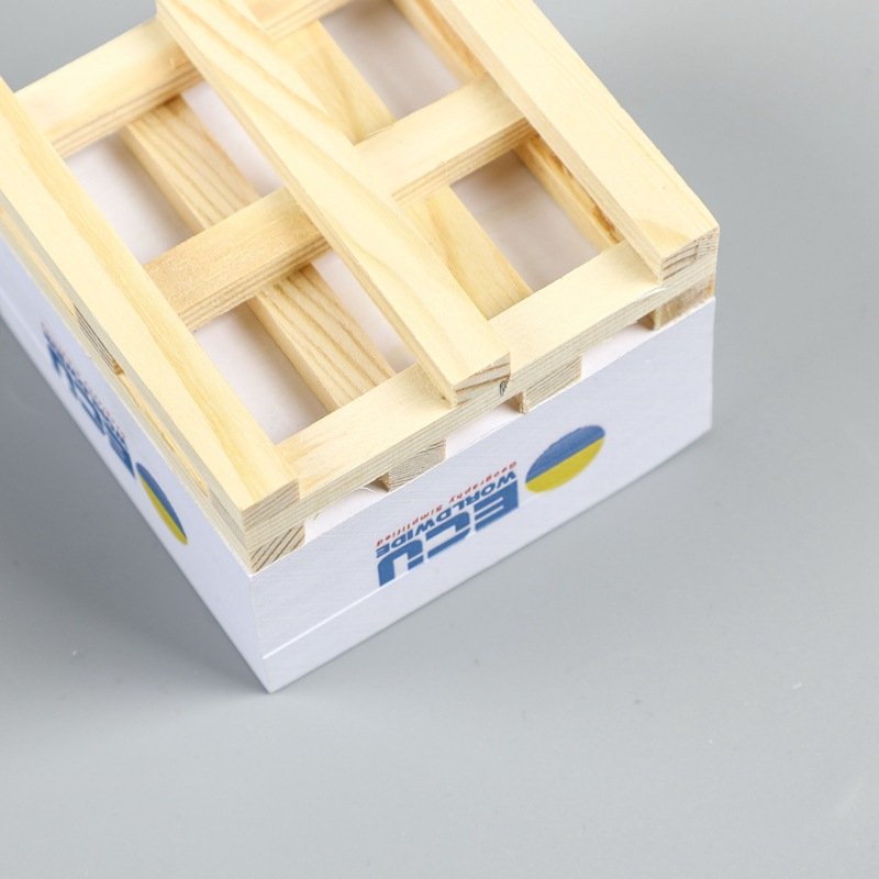Advertising Paper Sticky Note Cube Custom Logo Office Memo Pad Block Printed On 4 Sides for Promotional Giveaways