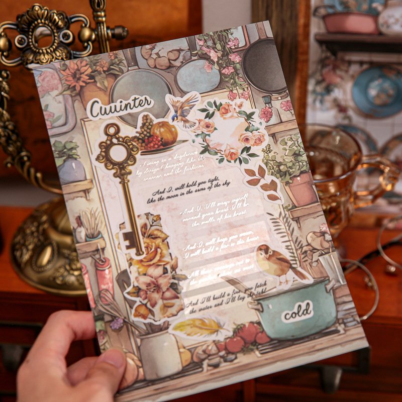 20pcs/pack material paper warm moment series vintage background handbook decoration bottoming material paper