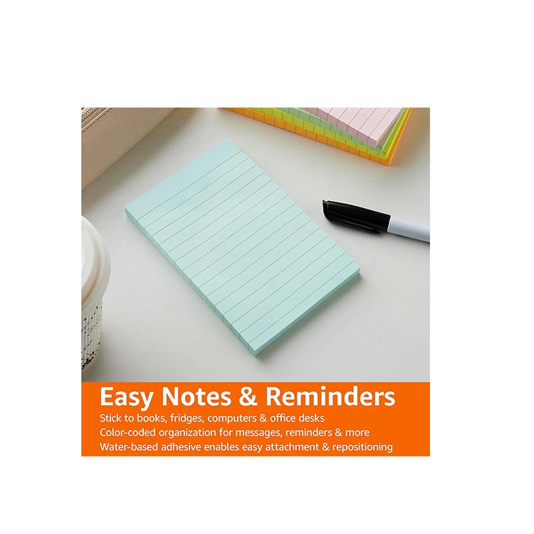 Free sample factory custom Hot sale Durable and convenient paper line bible sticky note pad Annotation Sticky Notes pad for book