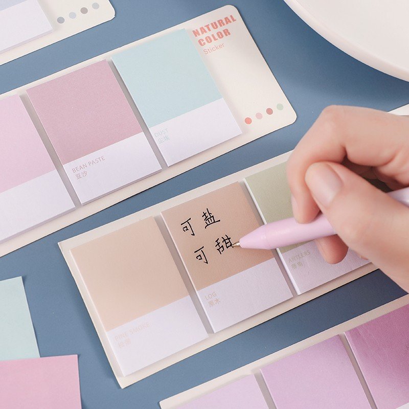 Cute Kawaii Self-adhesive Memo Pad Sticky Notes Pad Stationery Custom Sticky Notes