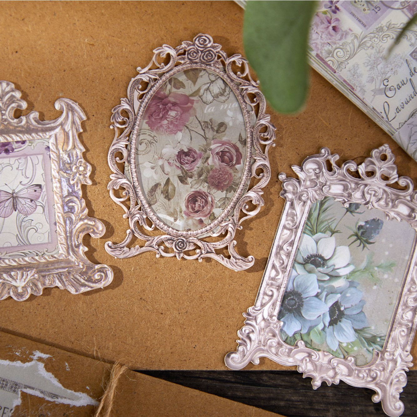 100pcs/pack Material Paper Troubadour Series Vintage Handbook Decoration Collage Base Material