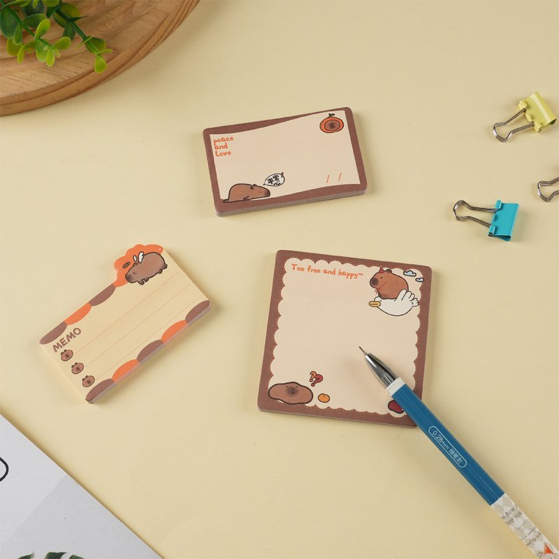 DESEN Personalized Memo Fashion Lovely Sticky Notes Set 3D Die Cut Fun Shape Notes Cute Sticky Note Custom