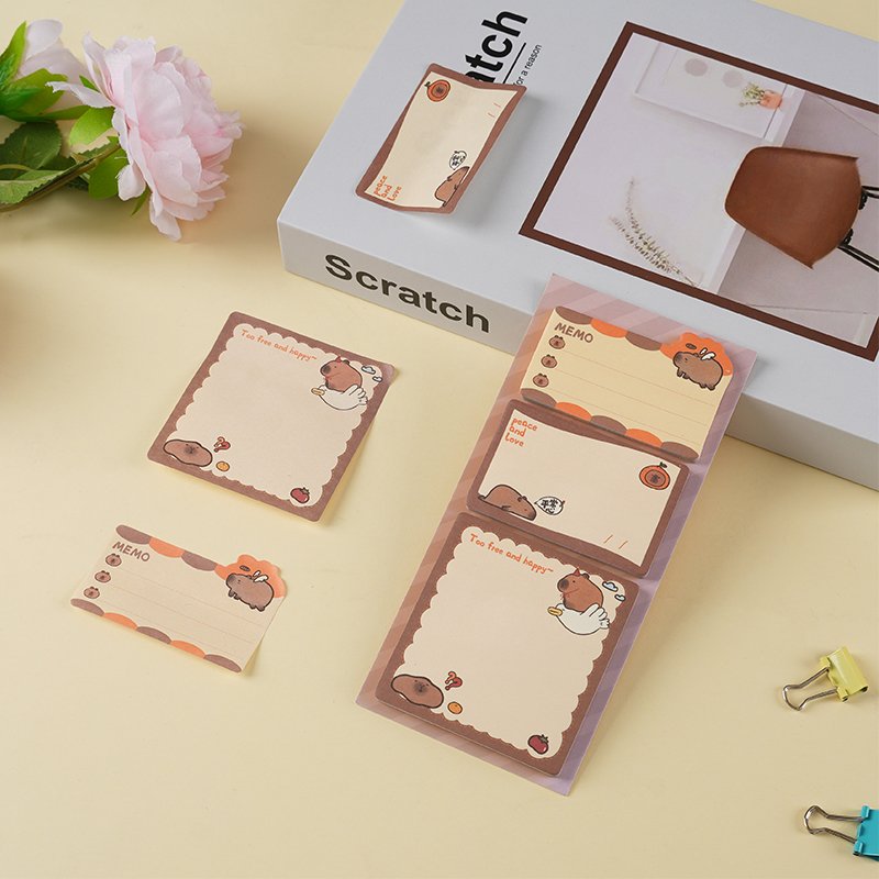 DESEN Personalized Memo Fashion Lovely Sticky Notes Set 3D Die Cut Fun Shape Notes Cute Sticky Note Custom