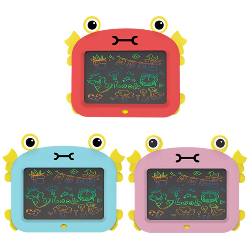 11'' Crabs prince LCD Kids pad Children's Cartoon Animals LCD drawing board Erasable Electronic writing tablet