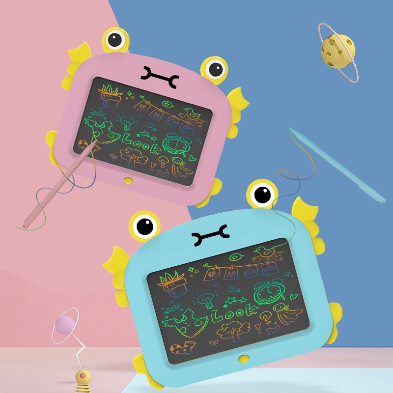 11'' Crabs prince LCD Kids pad Children's Cartoon Animals LCD drawing board Erasable Electronic writing tablet