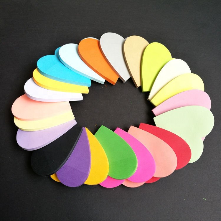 Custom kawaii Heart Shape creative eco friendly Colorful stationery set Self-adhesive sticky notes