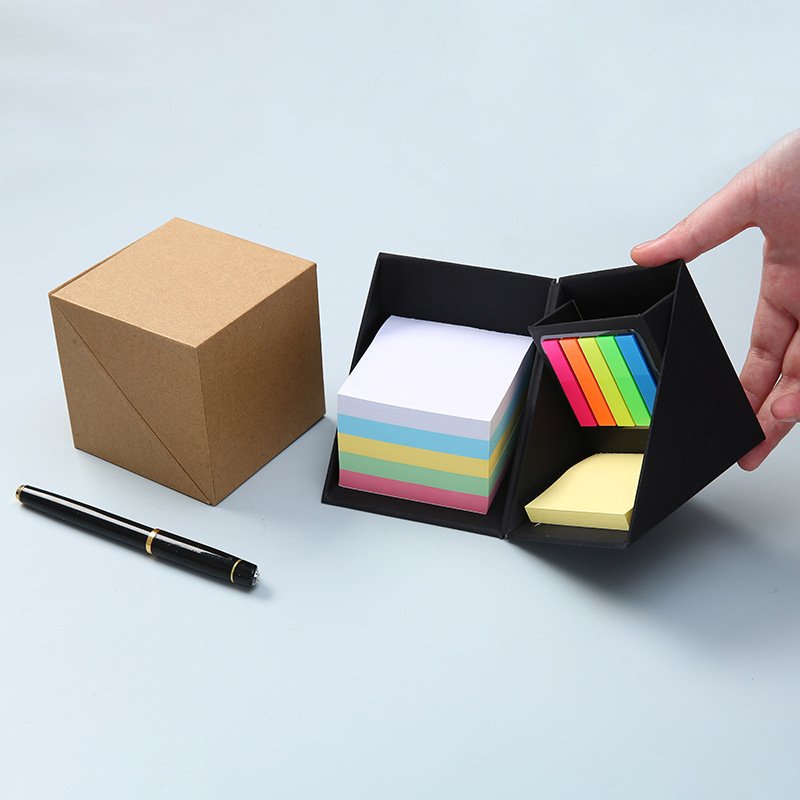 Multifunctional folding Rubik's Cube sticky note set box office teaching stationery N times sticker custom LOGO wholesale