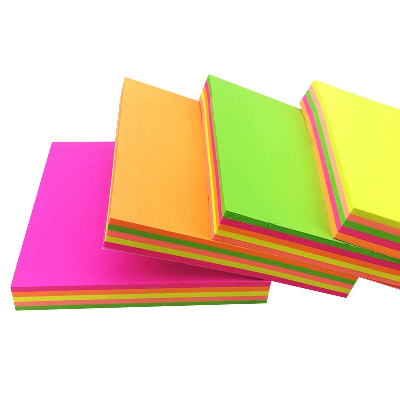 Custom Multi-Color 3x3'' Paper Sticky Notes School Supply Stationery Set with Memo Pads Custom Notepad
