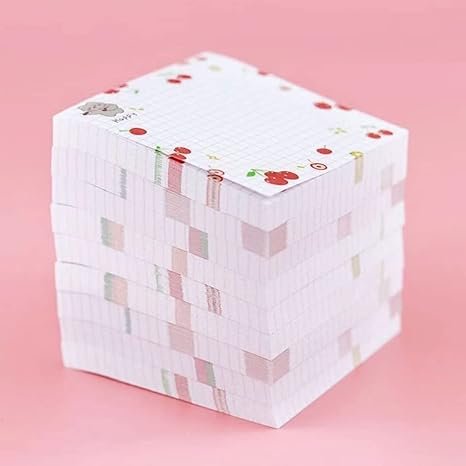 Single Item Self-Adhesive Memo Pad 7.6x7.6x0.2cm PET Paper for School Writing