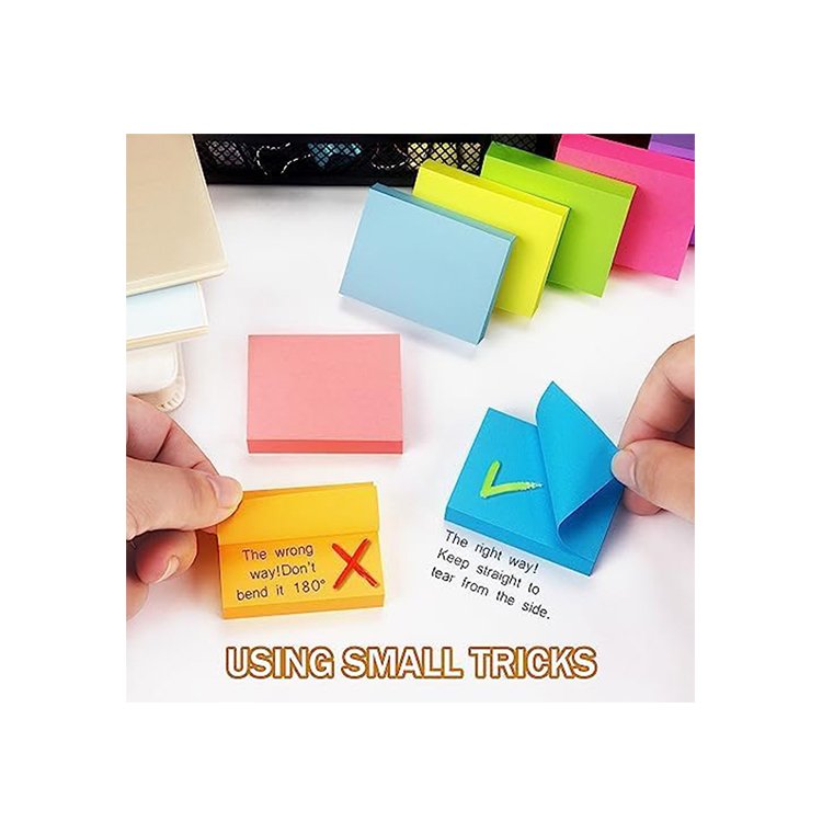 Tom art manufacturer Custom eco-friendly bible Sticky Notes 1.5x2 Inch Memo Pads self-adhesive Sticky Notes for school office