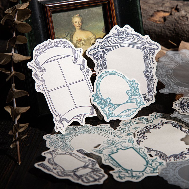 20pcs/pack Dual-material light vintage border material Lightly described paper DIY series 6 choose 20 into