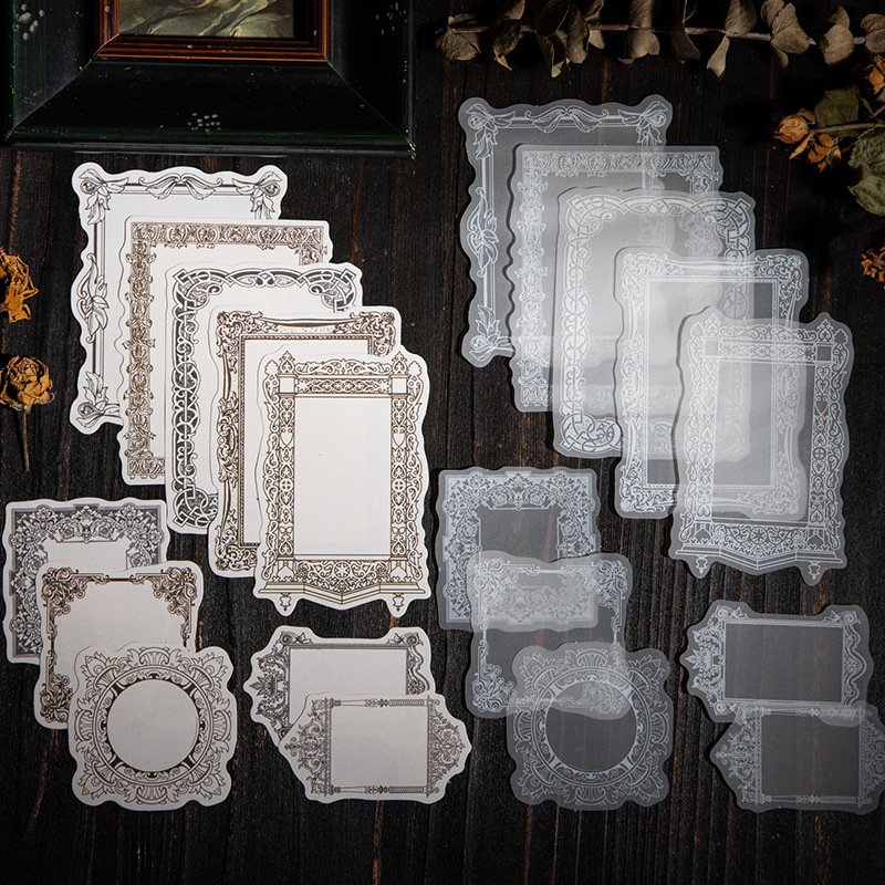 20pcs/pack Dual-material light vintage border material Lightly described paper DIY series 6 choose 20 into