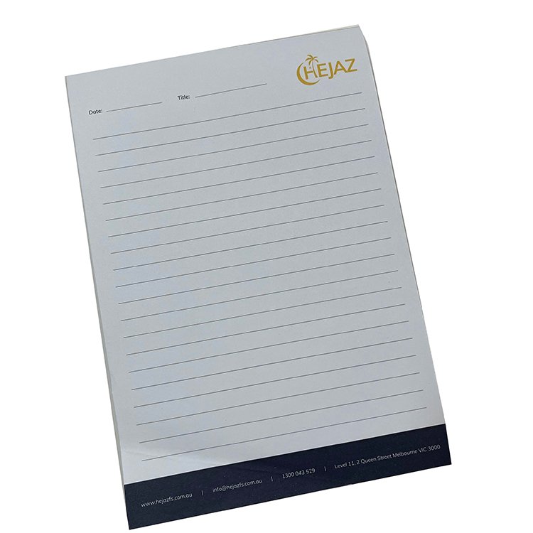 custom printing writeing note pad