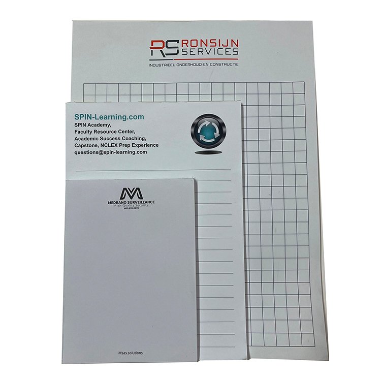 custom printing writeing note pad