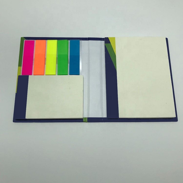 Unique Hard Cover Office Corporate Gift Custom Logo Mini Paper Page Marker Memo Notepad Sticky Note Pad Block Holder Book Box
