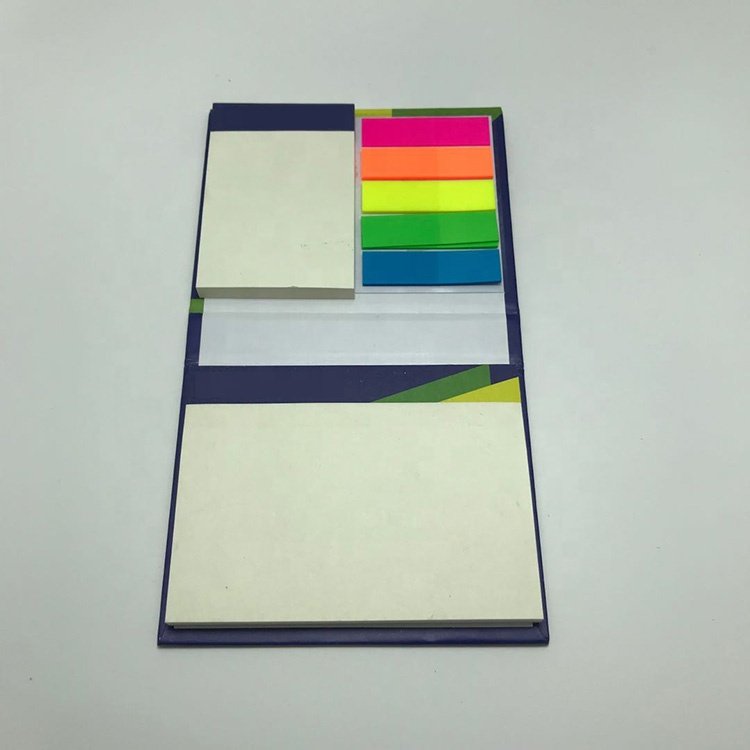 Unique Hard Cover Office Corporate Gift Custom Logo Mini Paper Page Marker Memo Notepad Sticky Note Pad Block Holder Book Box