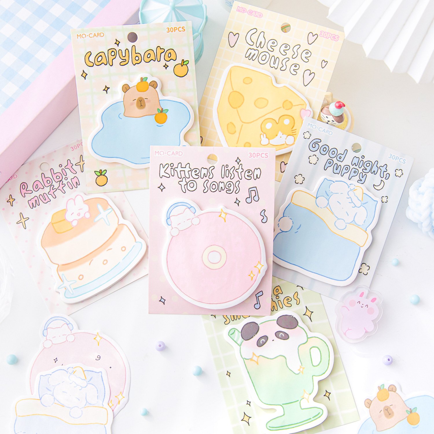 Cute cartoon animal Panda Sticky note Office Teaching Stationery Gifts Self-adhesive memo pad custom LOGO size wholesale