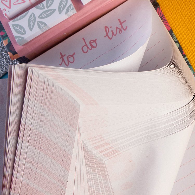 Hot Sale OEM Personalized Notepad Stationery Set Sticky Notes Color Foil Stamping Custom Memo Pad