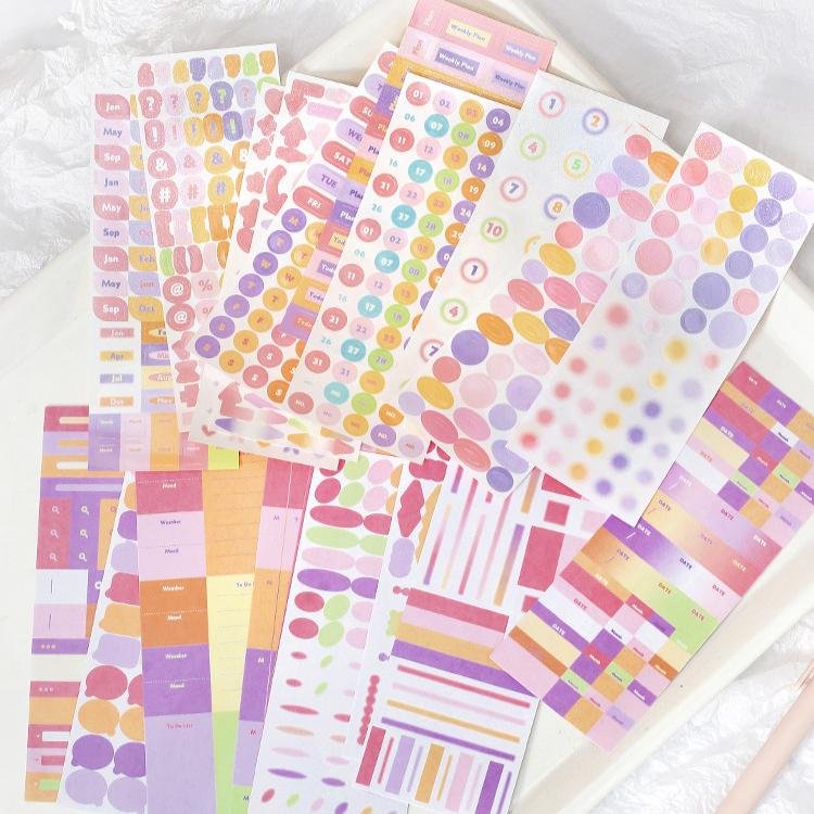 High Quality Gorgeous Shiny Die Cut Sticky Note Notebook Material Sticker Student Gift Stationery Custom Sticky Note With Logo