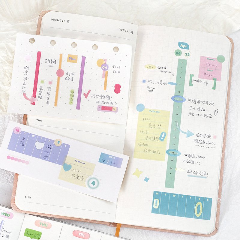 High Quality Gorgeous Shiny Die Cut Sticky Note Notebook Material Sticker Student Gift Stationery Custom Sticky Note With Logo