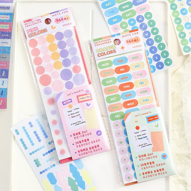 High Quality Gorgeous Shiny Die Cut Sticky Note Notebook Material Sticker Student Gift Stationery Custom Sticky Note With Logo