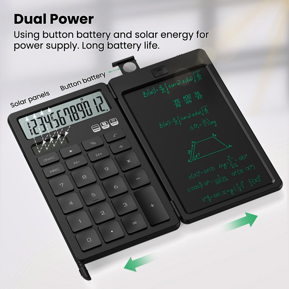 Newyes New 6.5 Inch Portable Folding Calculator Digital Drawing Pad Calculator LCD Writing Tablet