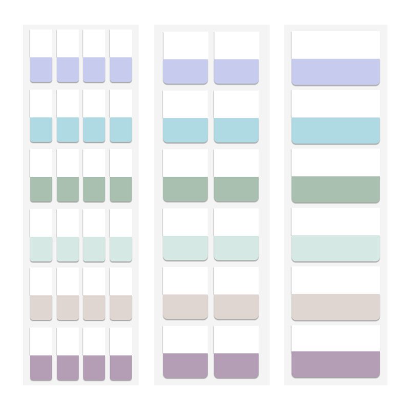 Custom wholesale Morandi Various colors stationery sticky page markers index tab stickers index stickers