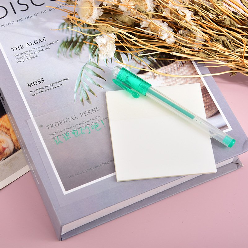 7.5*7.5cm Rectangular Transparent PET Simple Sticky Notes Super Sticky Student Drawing Notes and Sticker Manufacturer