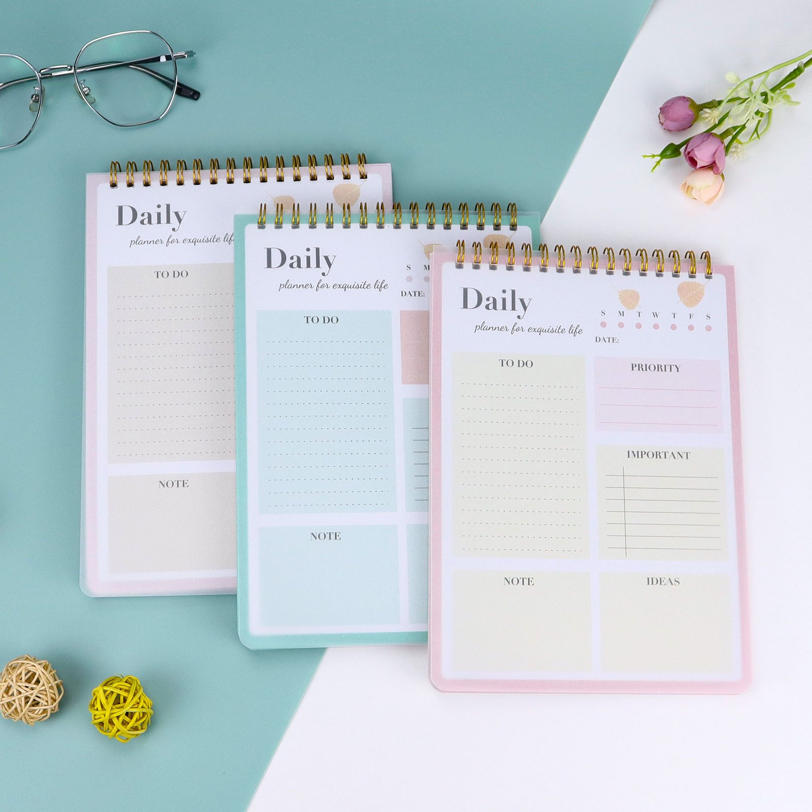 New Morandi Daily Planner Notebook Office school tear-off memo pad desk schedules notebook customize stationery A5