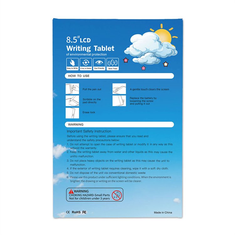 China Supplier fast shipping 10 inches drawing board lcd writing tablet Portable kids drawing board