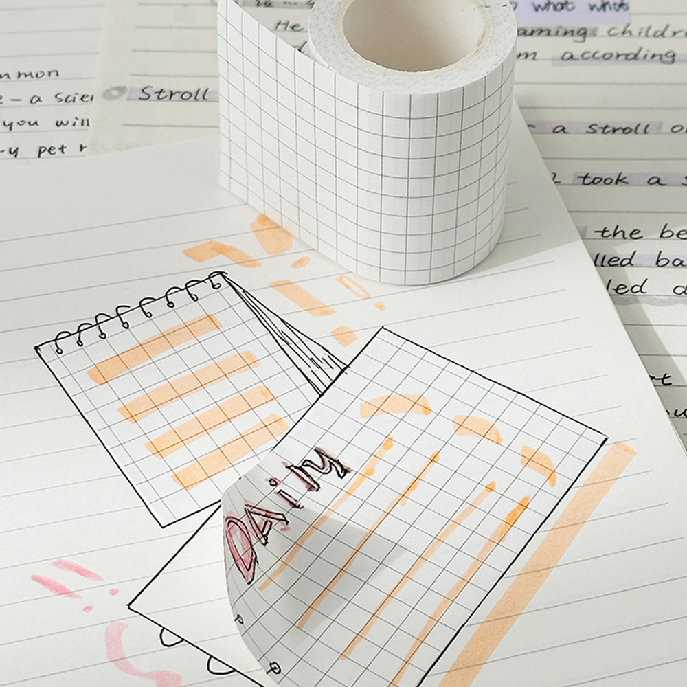 Custom Sticky Notes Roll stationery good quality adhesive sticky notes roll Roll Tape Grid Notes Type