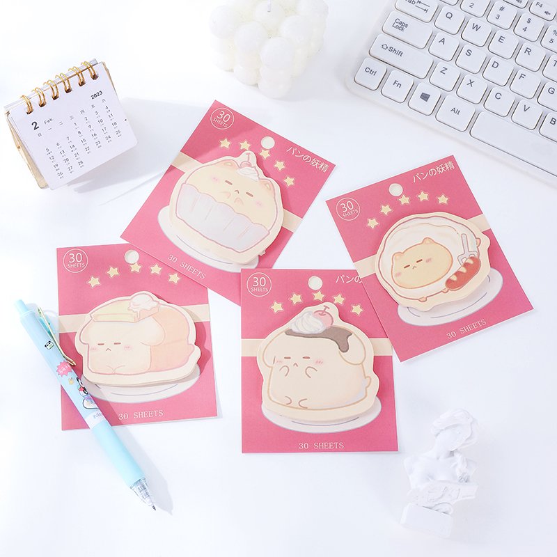 Stationery Sticky Notes Cute School Supplies Memo Pads Self-Adhesive Kawaii Stationery Cartoon
