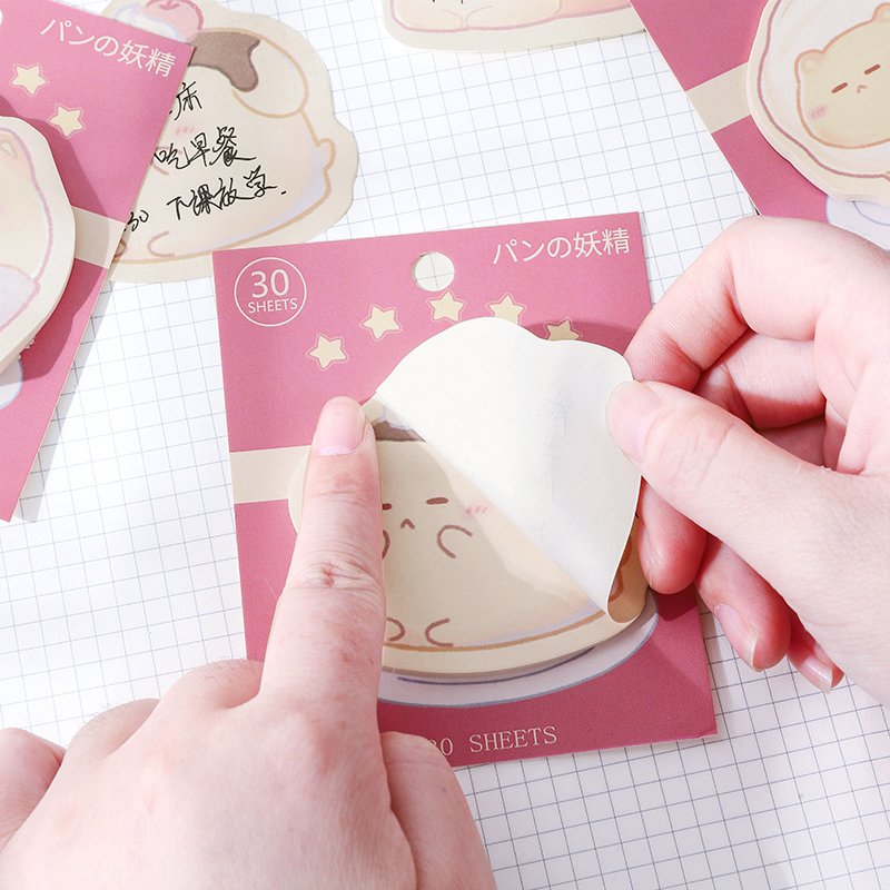 Stationery Sticky Notes Cute School Supplies Memo Pads Self-Adhesive Kawaii Stationery Cartoon