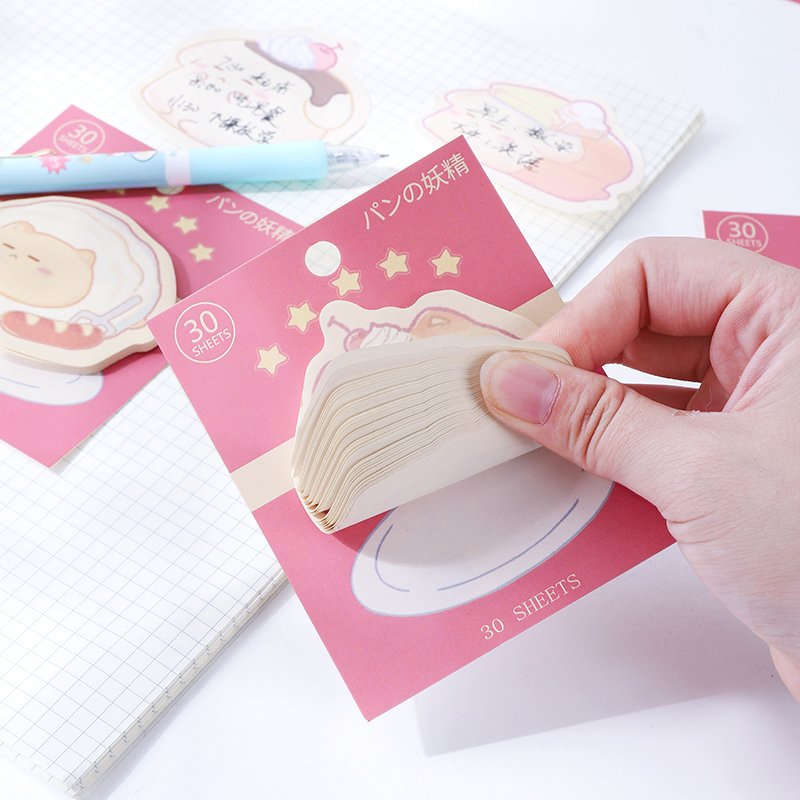 Stationery Sticky Notes Cute School Supplies Memo Pads Self-Adhesive Kawaii Stationery Cartoon